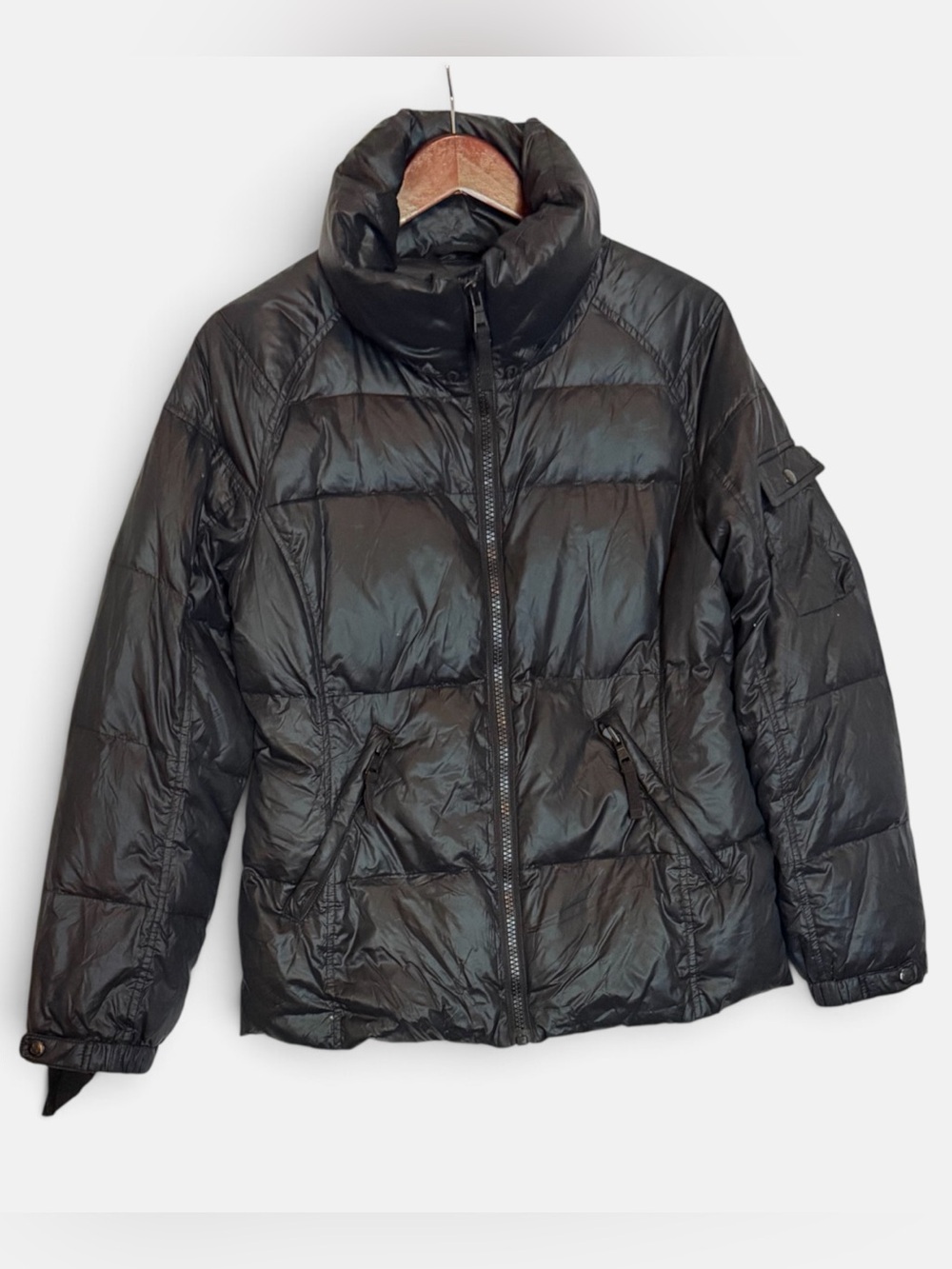 SAM. S13 New York Kylie Matte Black Down Puffer Jacket-Womens Downtown Girl L